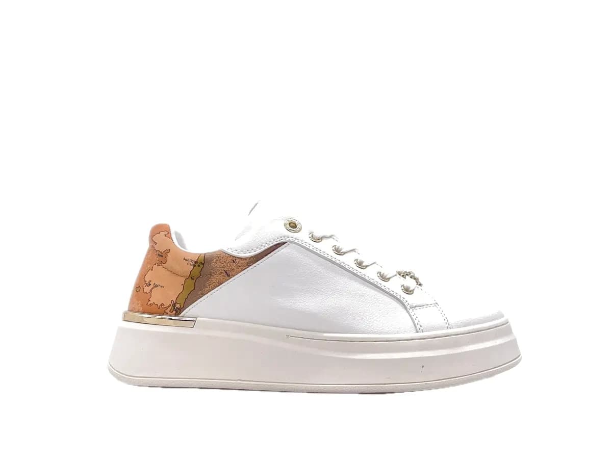 ALVIERO MARTINI 1Classe Sneakers Donna White Beige Geo in Sneaker casual Calzature Durello - Agna, commercioVirtuoso.it