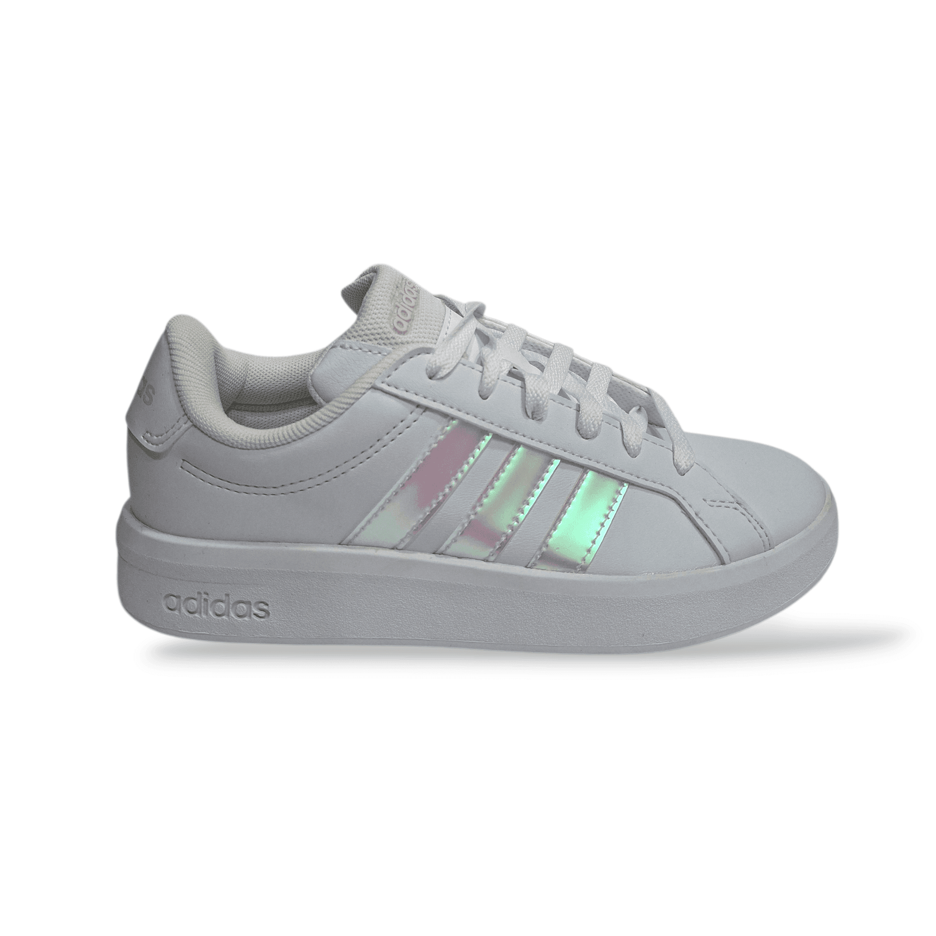 Sneakers bambina Adidas Grand Court bianco cangiante sportive - 7