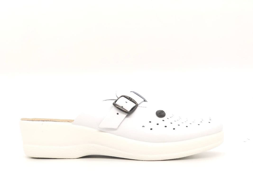 FLY FLOT Ciabatte donna 63465 bianche con fibbia - 4