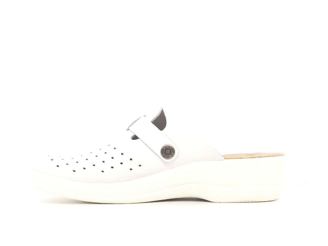 FLY FLOT Ciabatte donna 63465 bianche con fibbia in Pantofole Calzature Durello - Agna, commercioVirtuoso.it