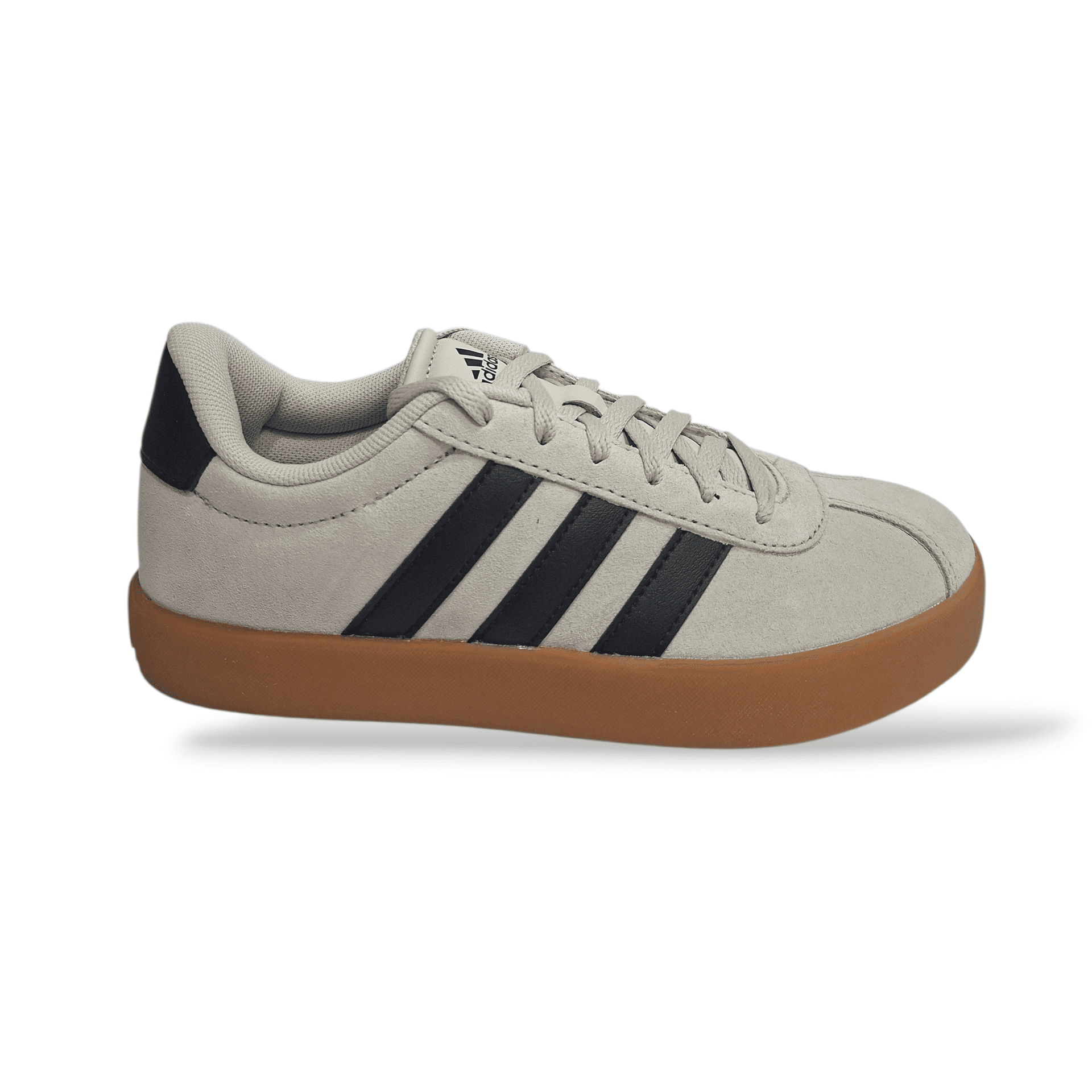 Sneakers bambino Adidas VL Court bianco nero sportive - 8