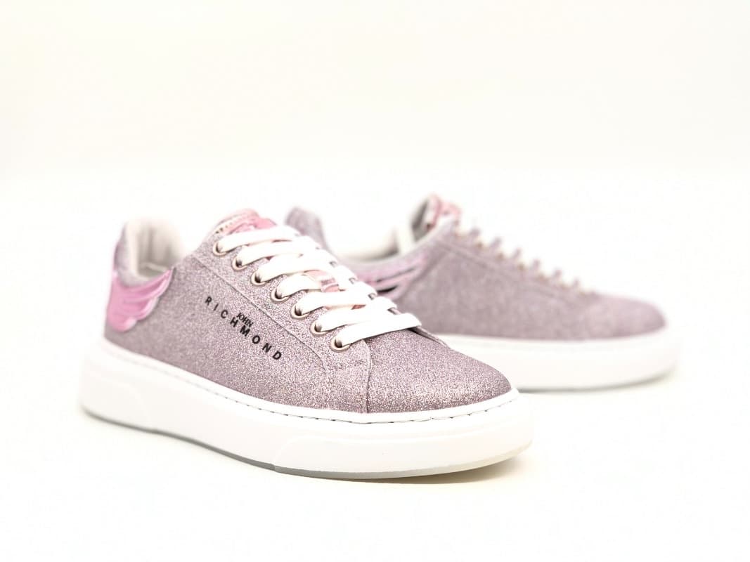 JOHN RICHMOND Sneakers donna Nude micro glitter in Sneaker casual Calzature Durello - Agna, commercioVirtuoso.it