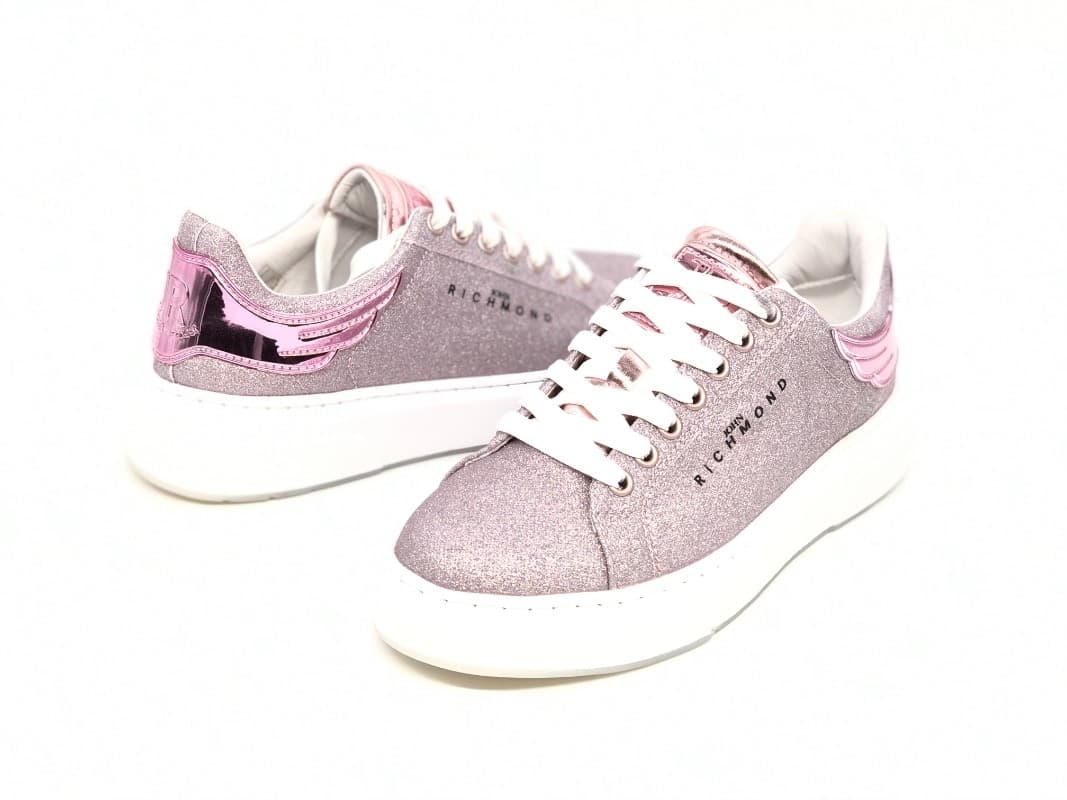 JOHN RICHMOND Sneakers donna Nude micro glitter in Sneaker casual Calzature Durello - Agna, commercioVirtuoso.it