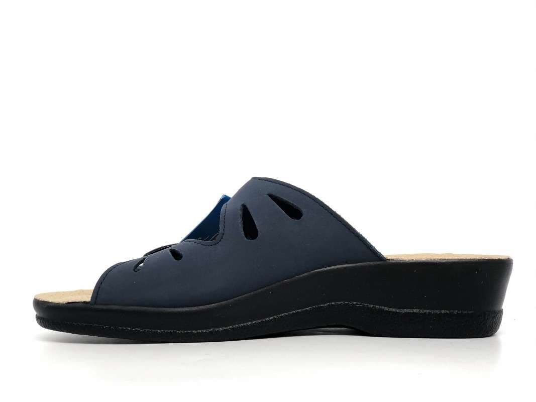 FLY FLOT Ciabatta donna con doppia fibbia blu in Pantofole Calzature Durello - Agna, commercioVirtuoso.it