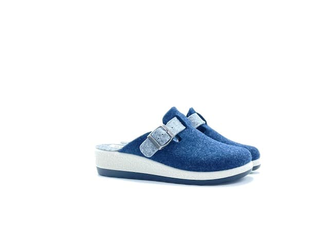 FLY FLOT Ciabatte Chiuse Donna Gorgonzola Blu - 5