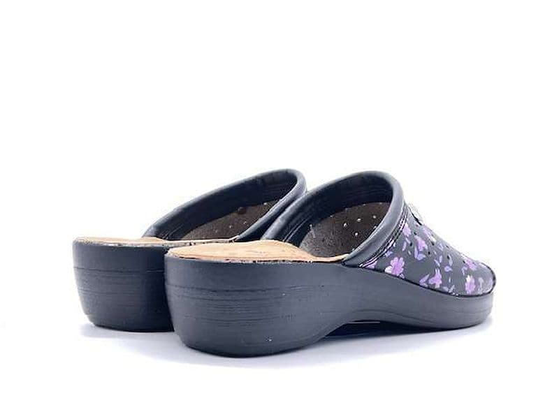 FLY FLOT Ciabatta sanitaria Donna Lilla a fiori in Pantofole Calzature Durello - Agna, commercioVirtuoso.it