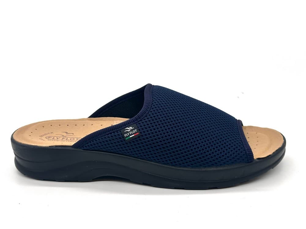 FLY FLOT Ciabatta uomo aperta a fascia blu - 5