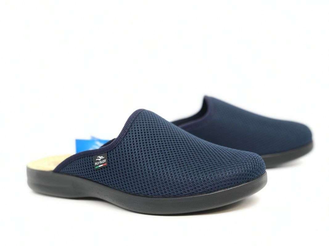FLY FLOT Ciabatte chiuse uomo blu - 4