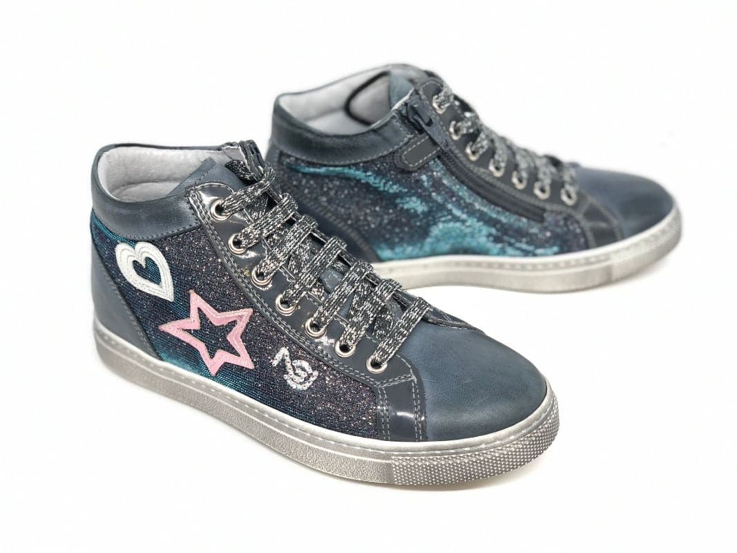 NERO GIARDINI Sneakers bimba blu mid in Sneaker casual Calzature Durello - Agna, commercioVirtuoso.it
