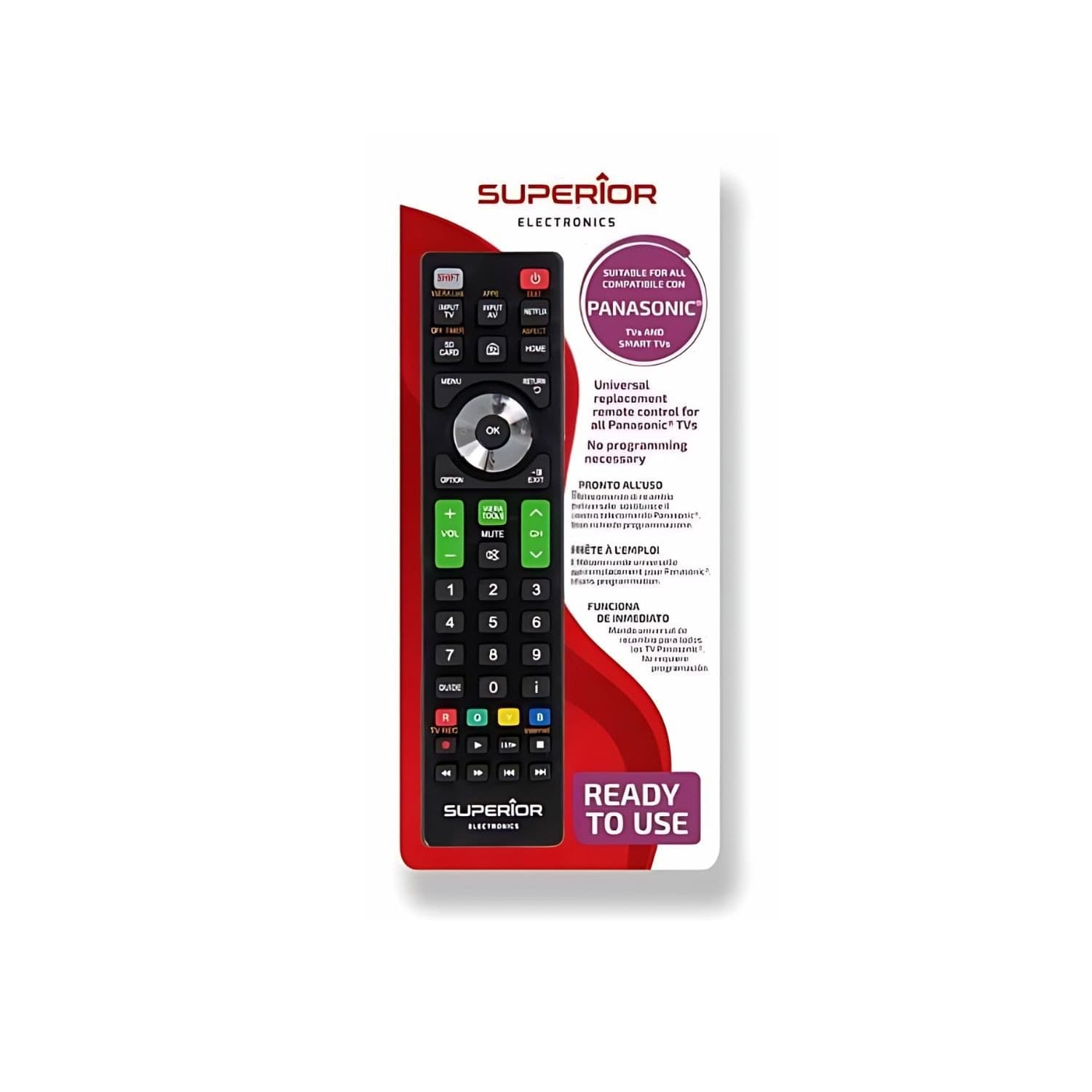 Superior Telecomando Universale Panasonic funzioni Smart TV SH - 2