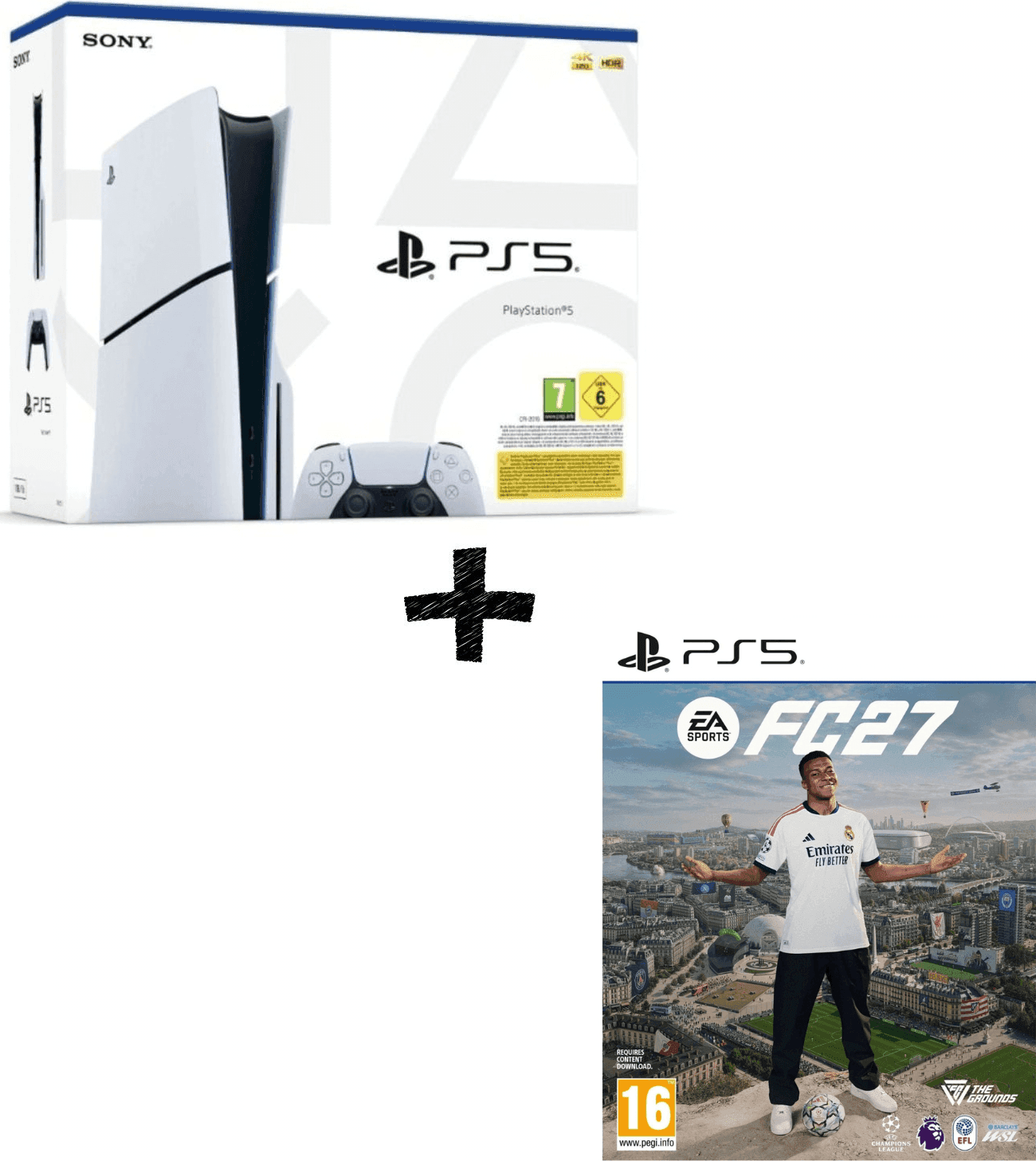 Sony Interactive Entertainment PlayStation 5 1TB  (model group – slim)+FC27