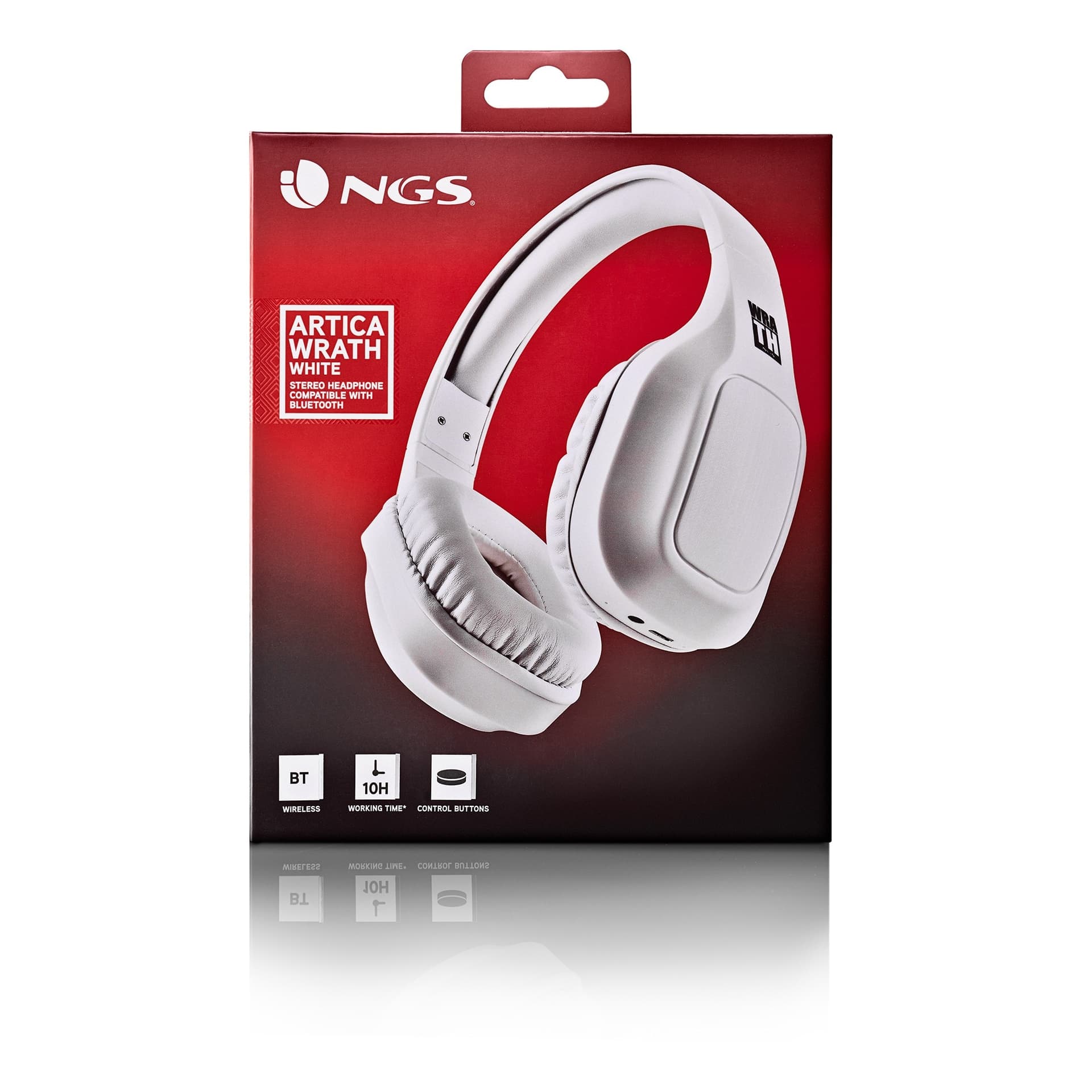NGS Cuffie Bluetooth +Mic Artica Wrath White - 7