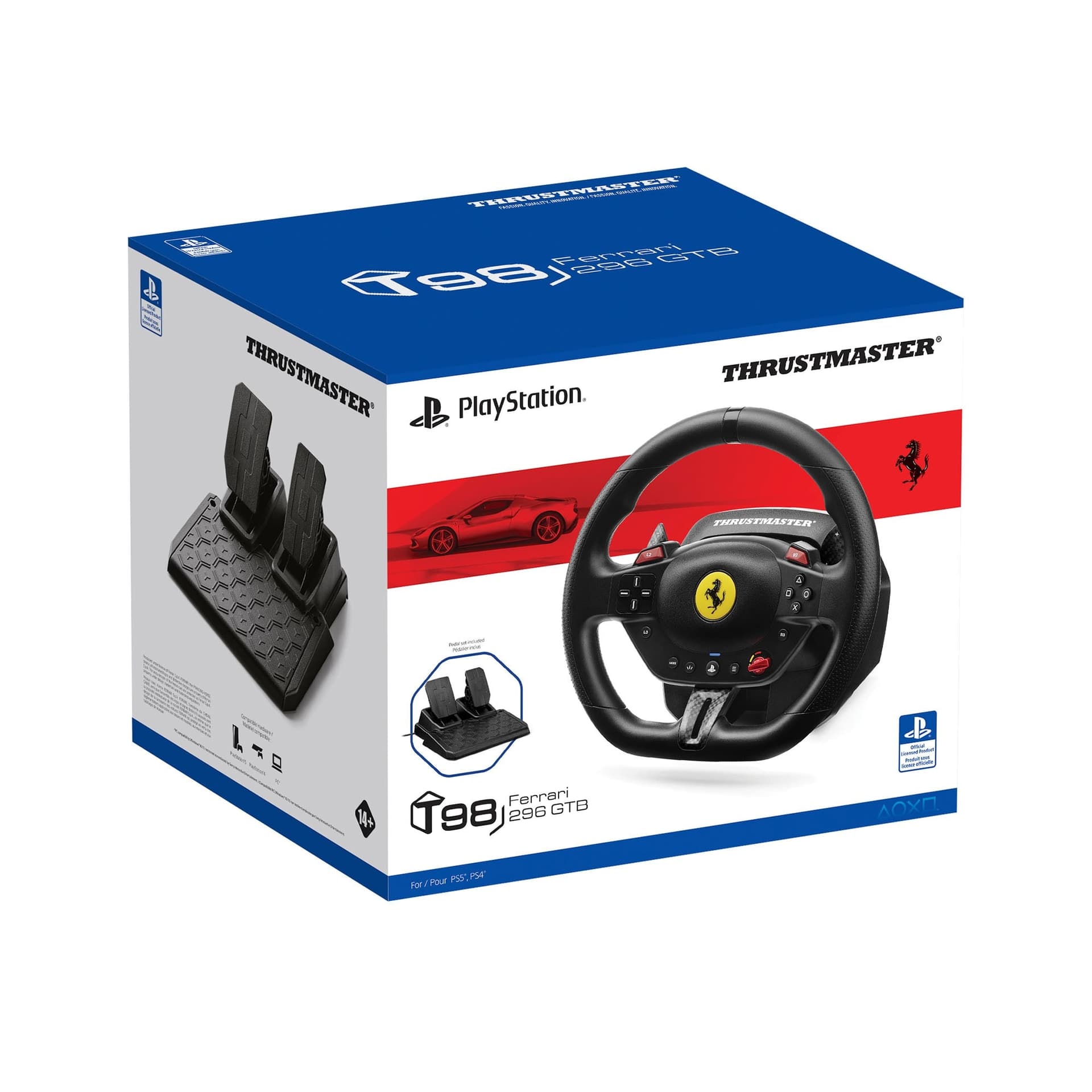 Thrustmaster Volante T98 + Pedaliera PS5/PS4/PC - 4