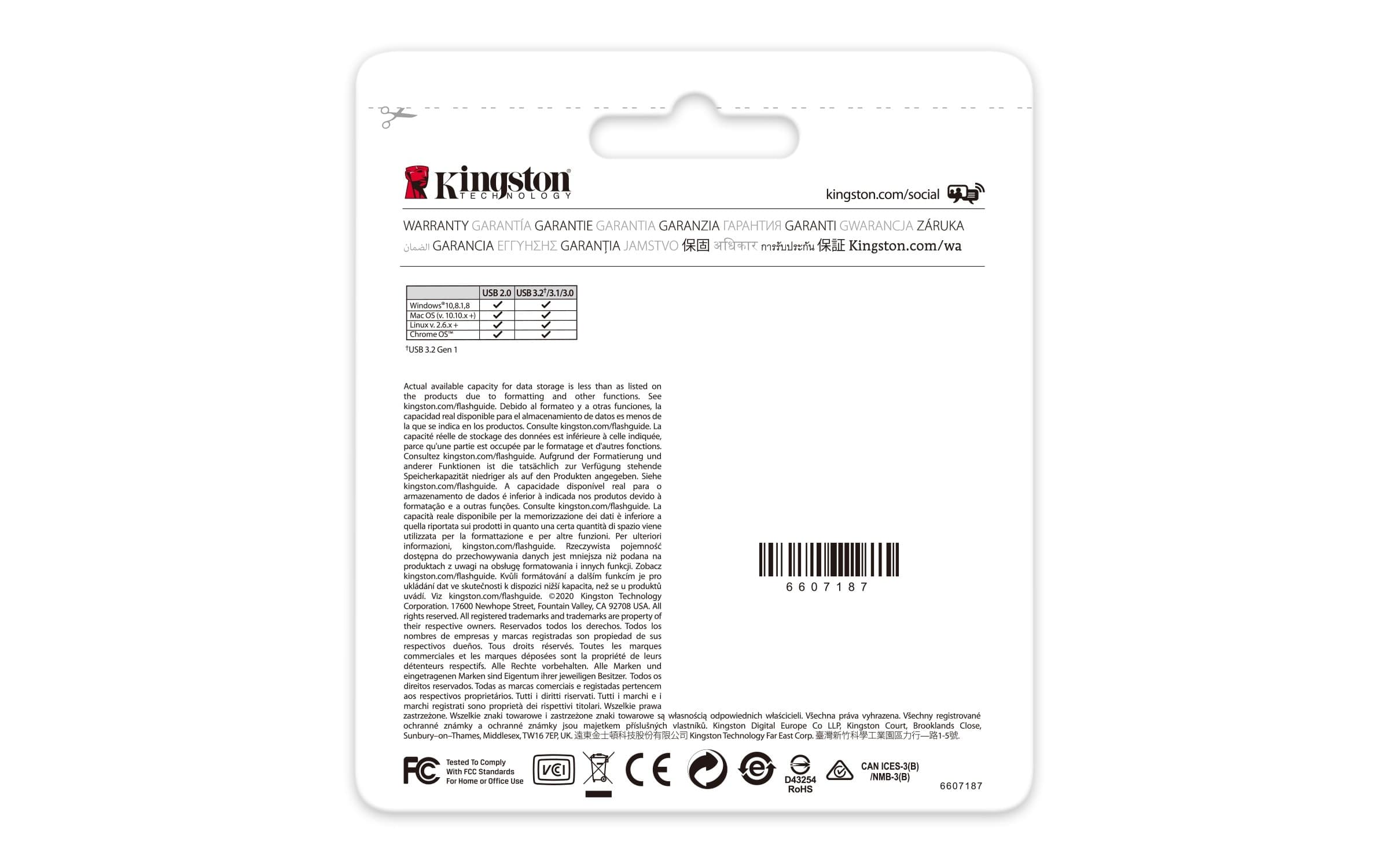 Kingston Pendrive USB-A 3.2 256GB DTKN/256GB Kyson Argento - 5