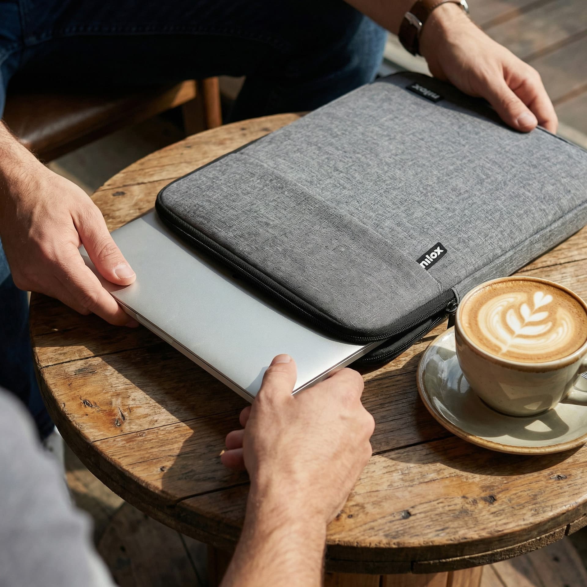 Nilox Custodia per Notebook Sleeve 13.3" Grigio - 5