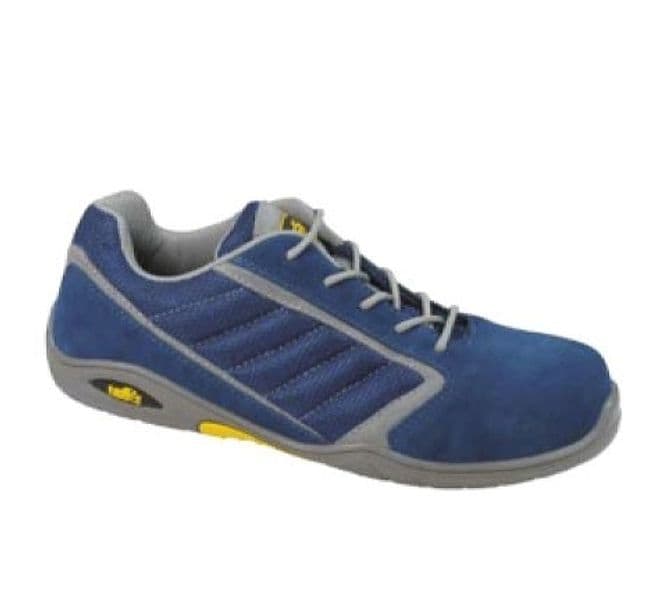 Scarpe basse in pelle scamosciata con suola in gomma gialla - 1
