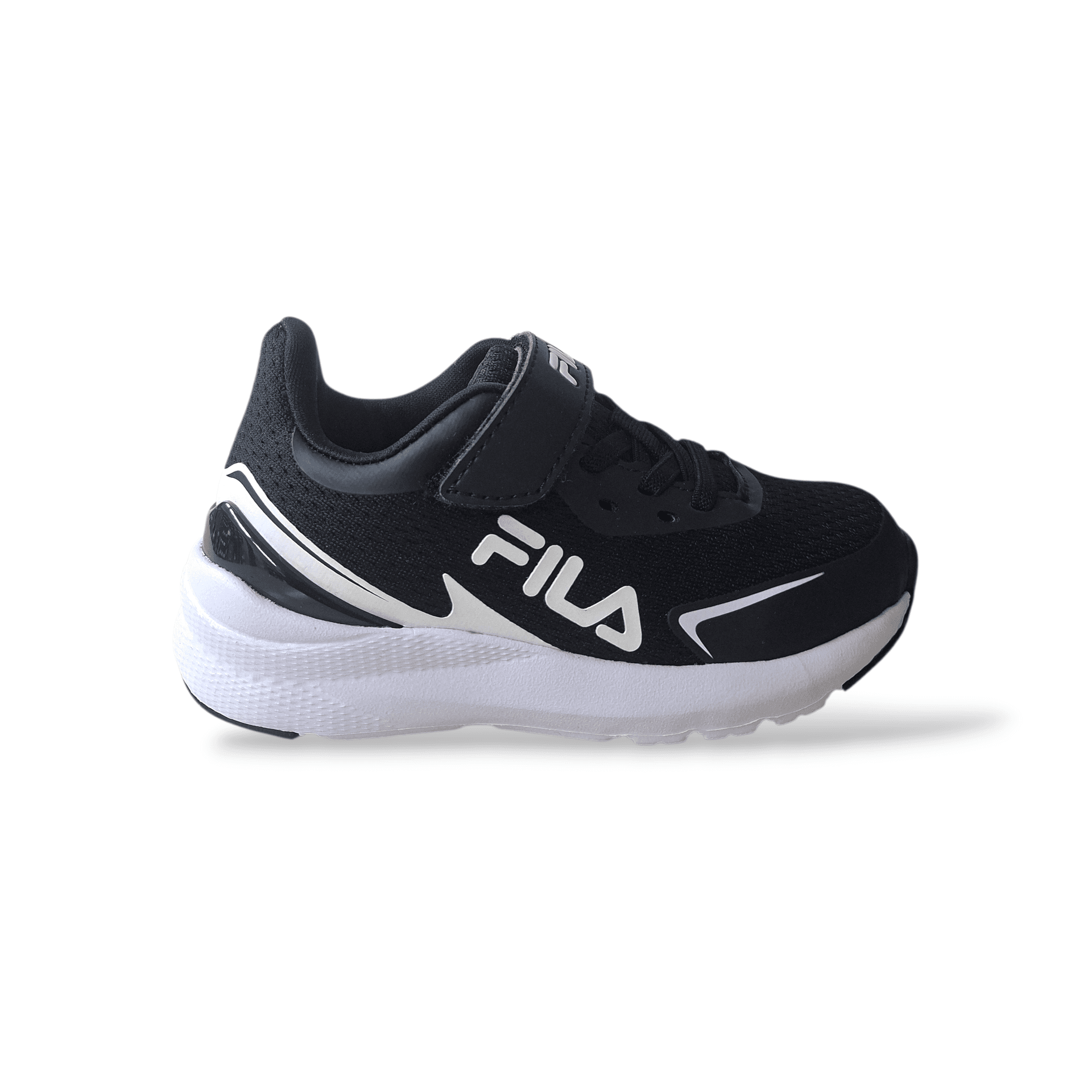 FILA Crusher FFK0076 – Sneakers Bambino Nero Bianco | Velcro e Laccio Elastico | Taglie 28-35 - 6
