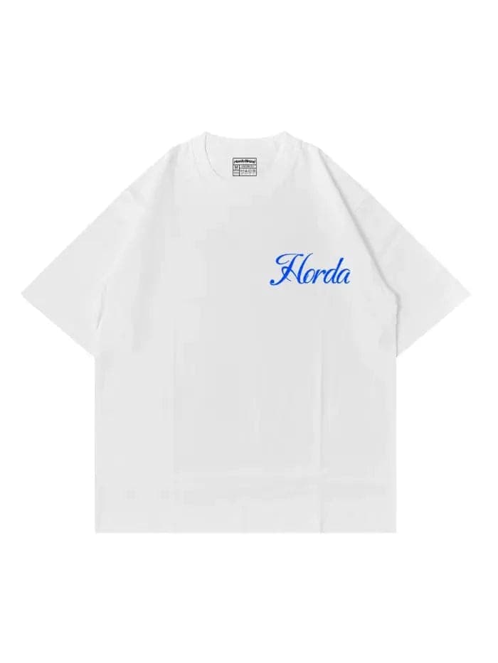 Homeless T-Shirt Bianca 100% Cotone Made in Italy Horda Brand