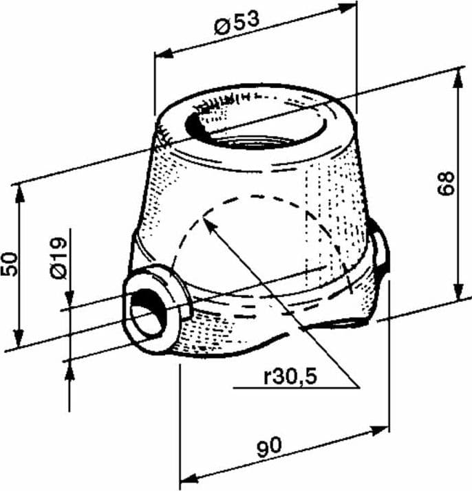 Chiocciola per ribaltamento dei rimorchi Ø 60mm - 2