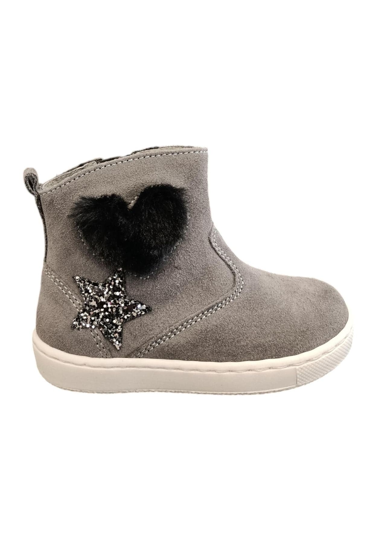 Stivaletti bambina Balocchi BLK STK grigio tortora pelle - Primi passi Made in Italy in Ballerine Scarpetteria Gica - Trani, commercioVirtuoso.it