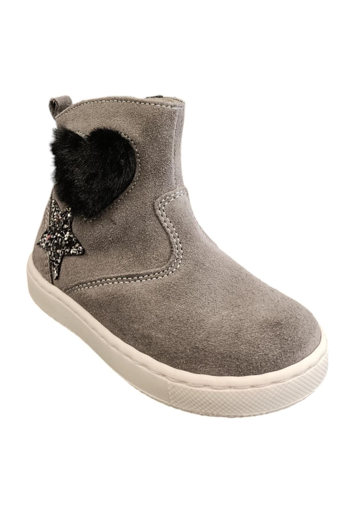 Stivaletti bambina Balocchi BLK STK grigio tortora pelle - Primi passi Made in Italy in Ballerine Scarpetteria Gica - Trani, commercioVirtuoso.it