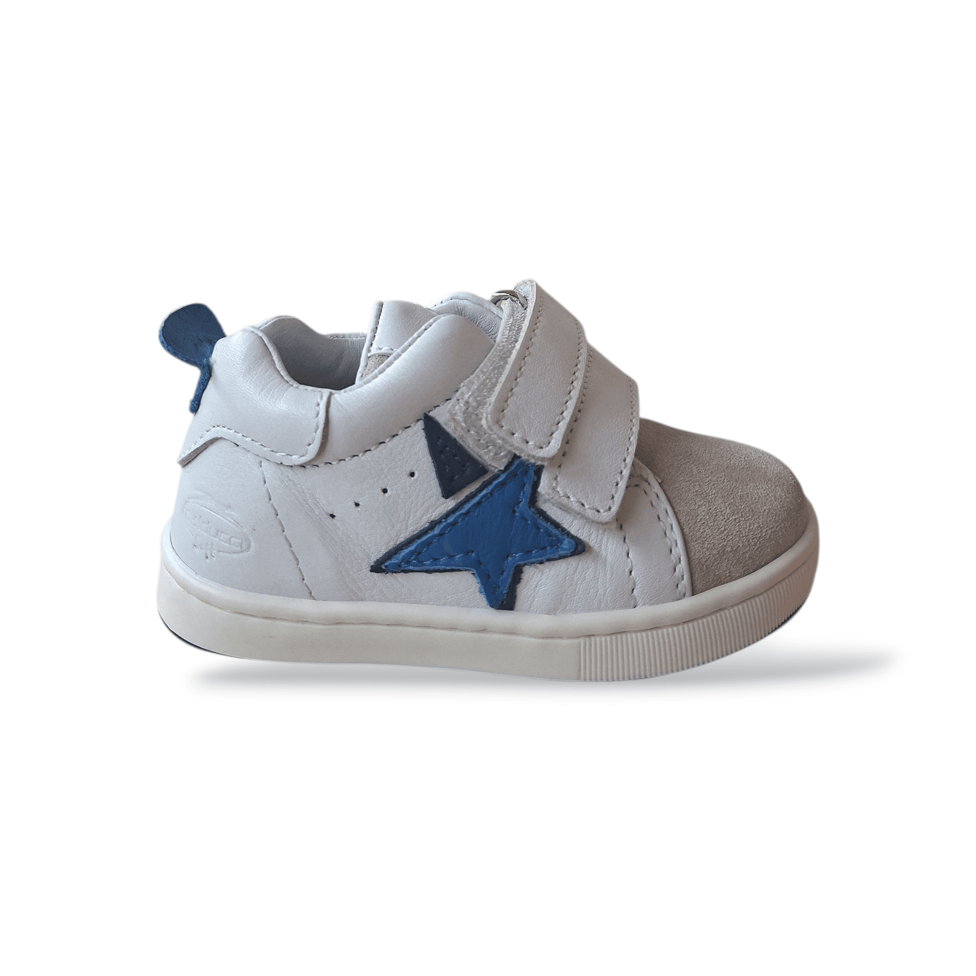 Scarpe Primi Passi Bambino Balducci Cita Soft Pelle Bianco Grigio Blue Made in Italy - 6