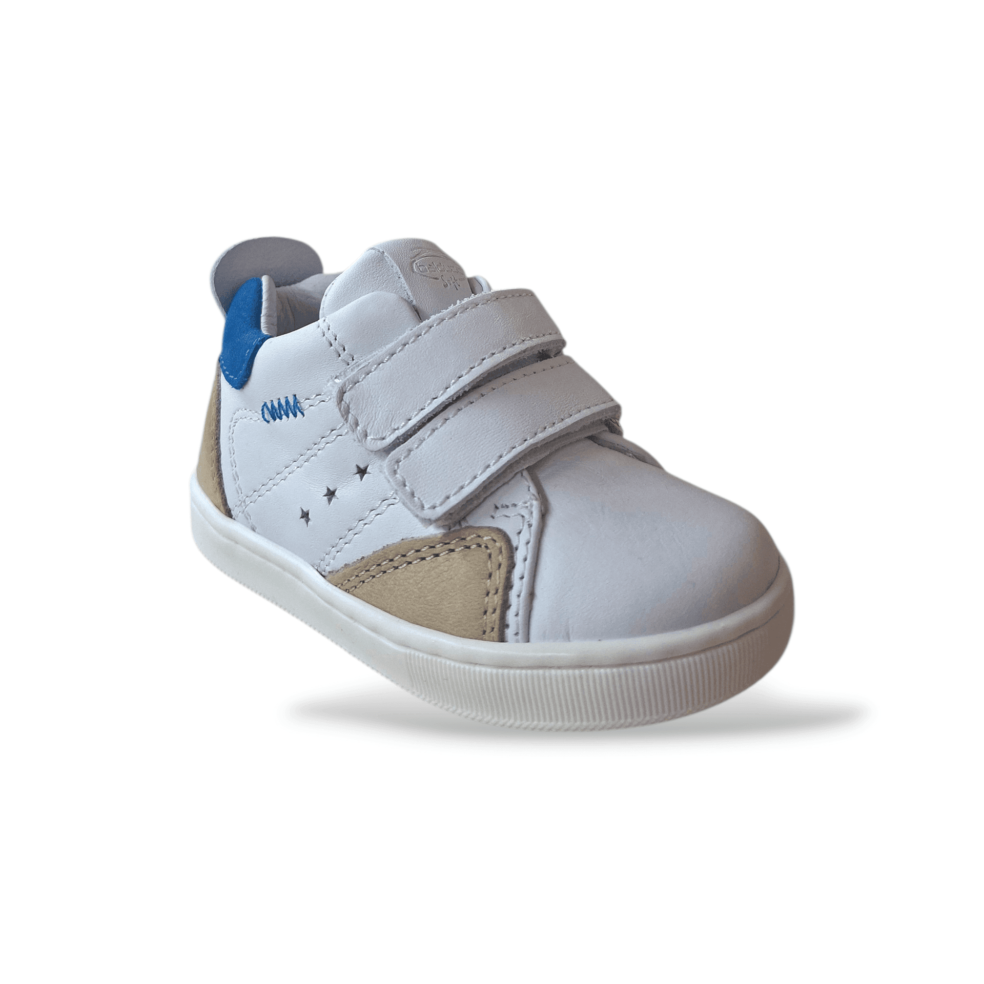 Scarpe Primi Passi Bambino Balducci Cita Soft Pelle Bianco Beige Bluette Made in Italy in Ballerine Scarpetteria Gica - Trani, commercioVirtuoso.it