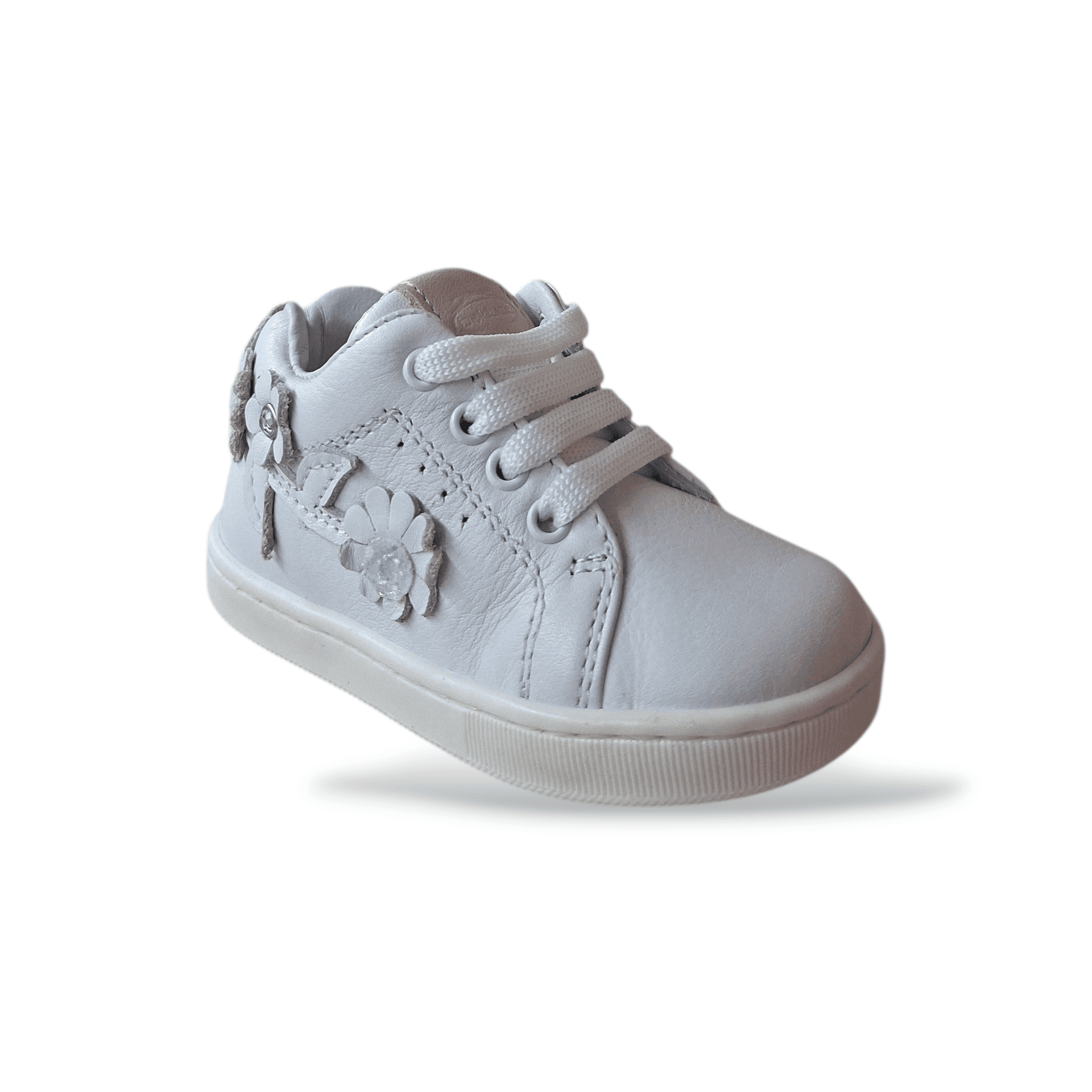 Scarpe Primi Passi Bambina Balducci Cita Soft Pelle Bianco Laccio Zip Made in Italy in Ballerine Scarpetteria Gica - Trani, commercioVirtuoso.it