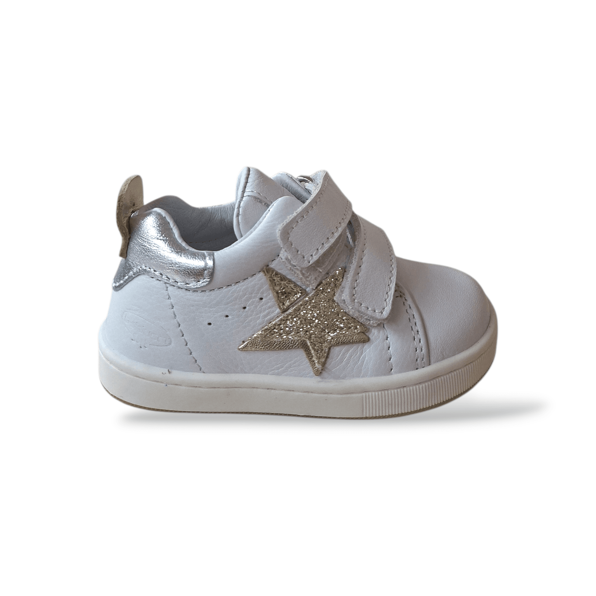 Scarpe Primi Passi Bambina Balducci Cita Soft Pelle Bianco Platino Argento Made in Italy - 6
