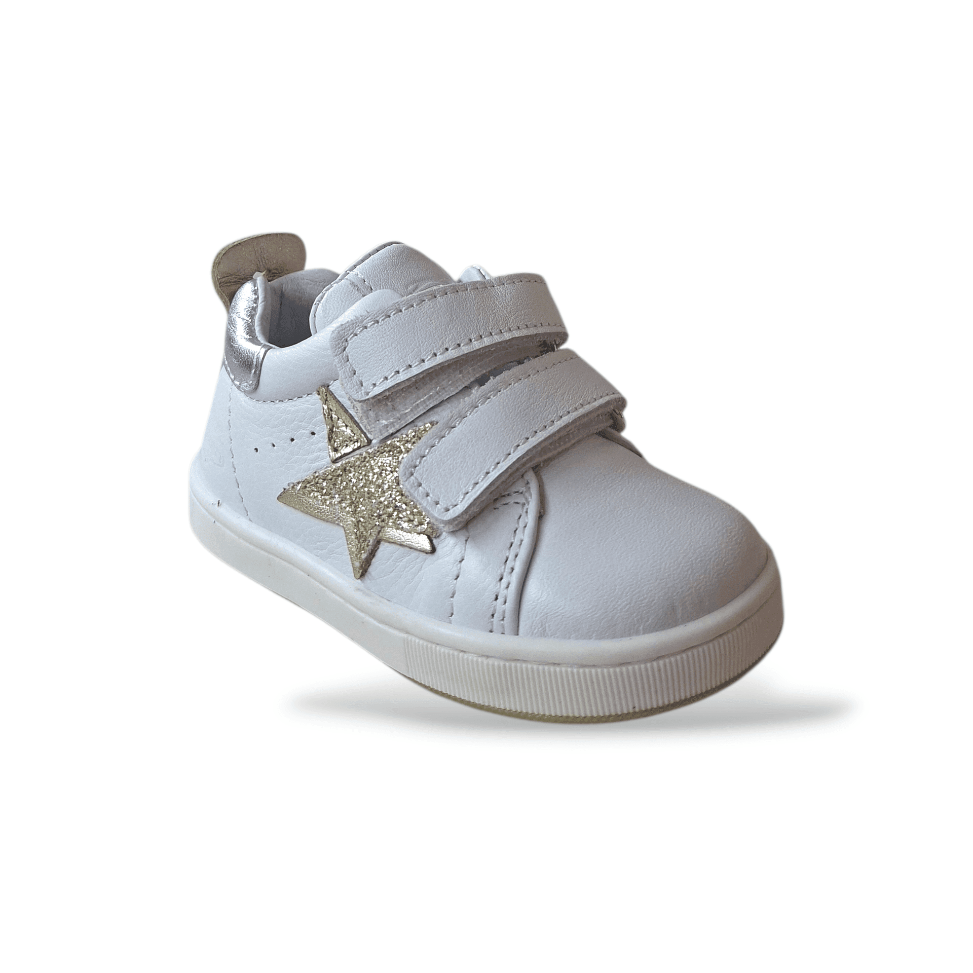 Scarpe Primi Passi Bambina Balducci Cita Soft Pelle Bianco Platino Argento Made in Italy in Ballerine Scarpetteria Gica - Trani, commercioVirtuoso.it