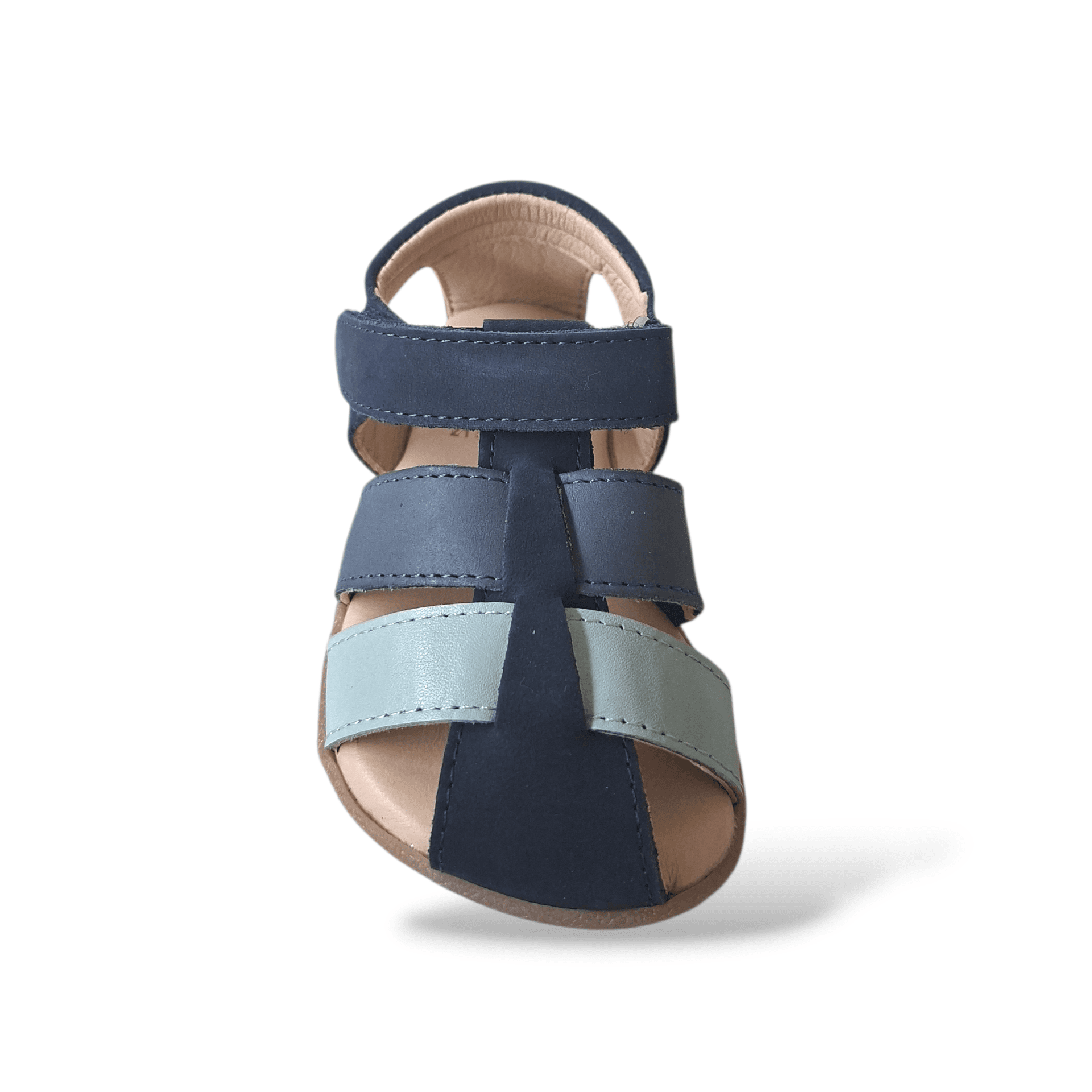 Ragnetto bambino Gioseppo Morley blue pelle velcro barefoot primi passi in Ballerine Scarpetteria Gica - Trani, commercioVirtuoso.it