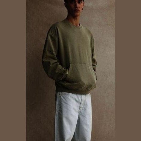 Felpa Solid Wynn Green in Felpe senza cappuccio Glad Store - Genova, commercioVirtuoso.it