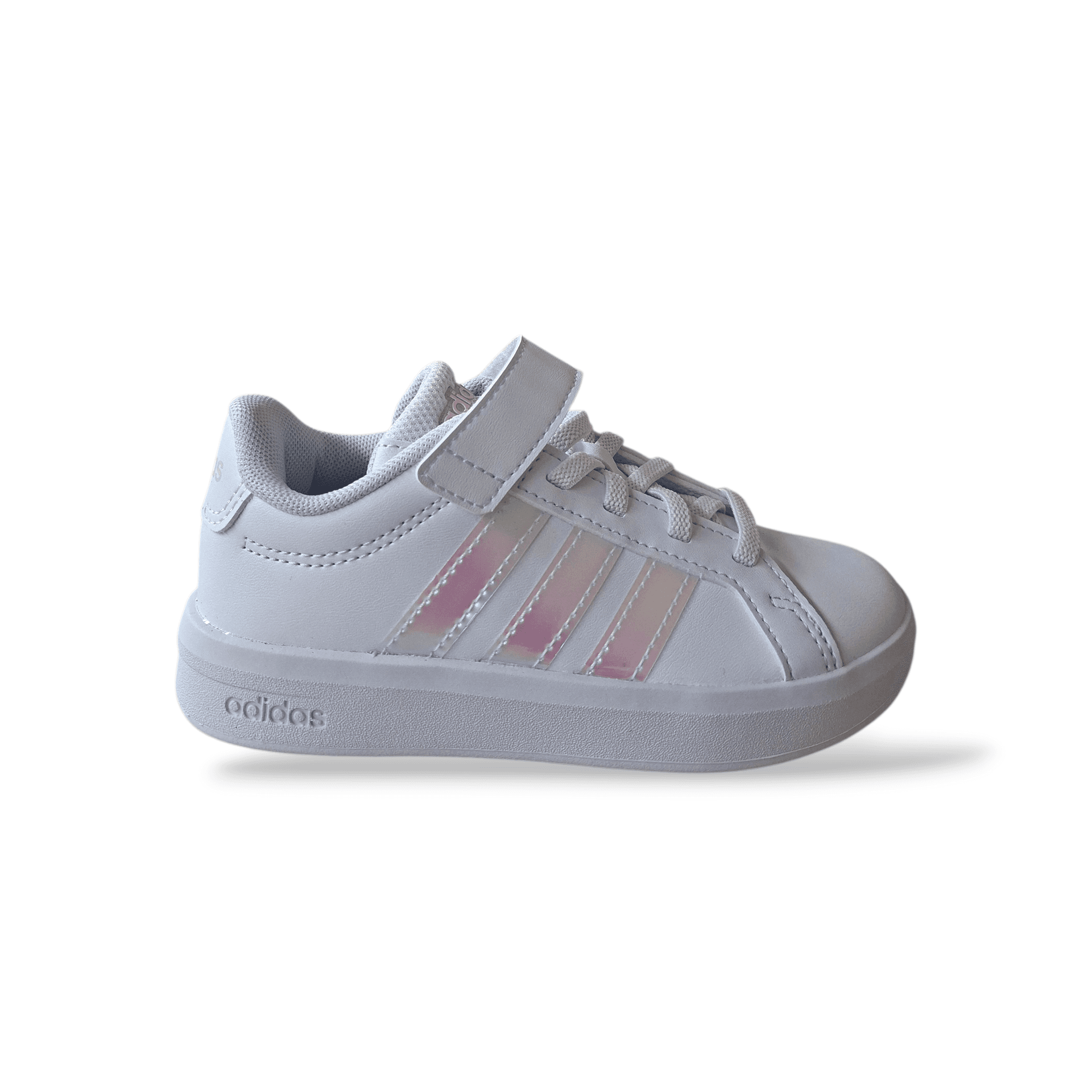 Sneakers bambina Adidas Grand Court bianco cangiante sportive - 6