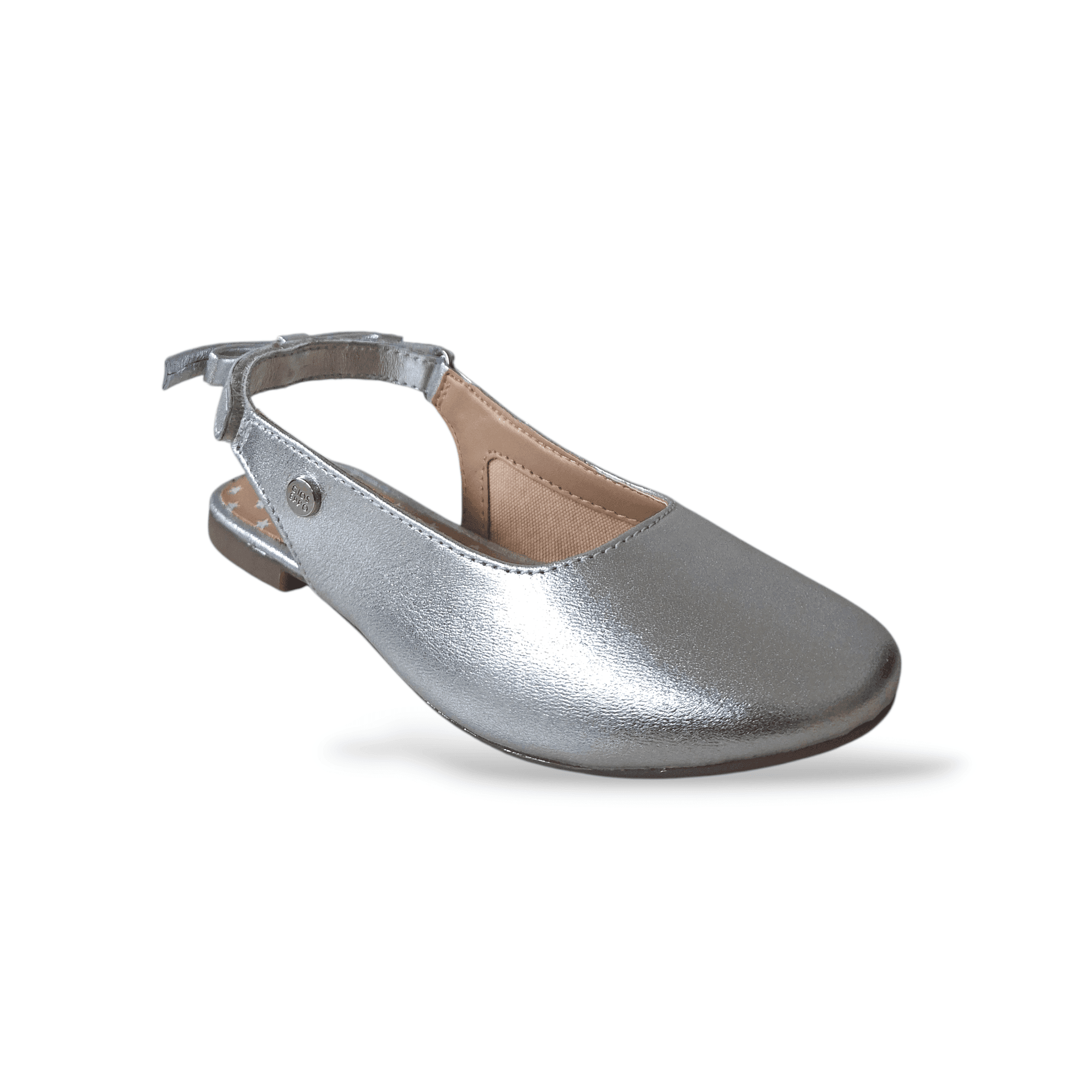 Ballerine bambina Gioseppo Bagley argento pelle velcro slingback eleganti in Ballerine Scarpetteria Gica - Trani, commercioVirtuoso.it