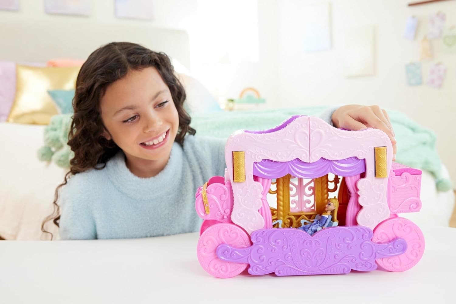 Mattel - Disney Princess Set Trasformabile 2 in 1 Castello/Carrozza HWX17 - 5