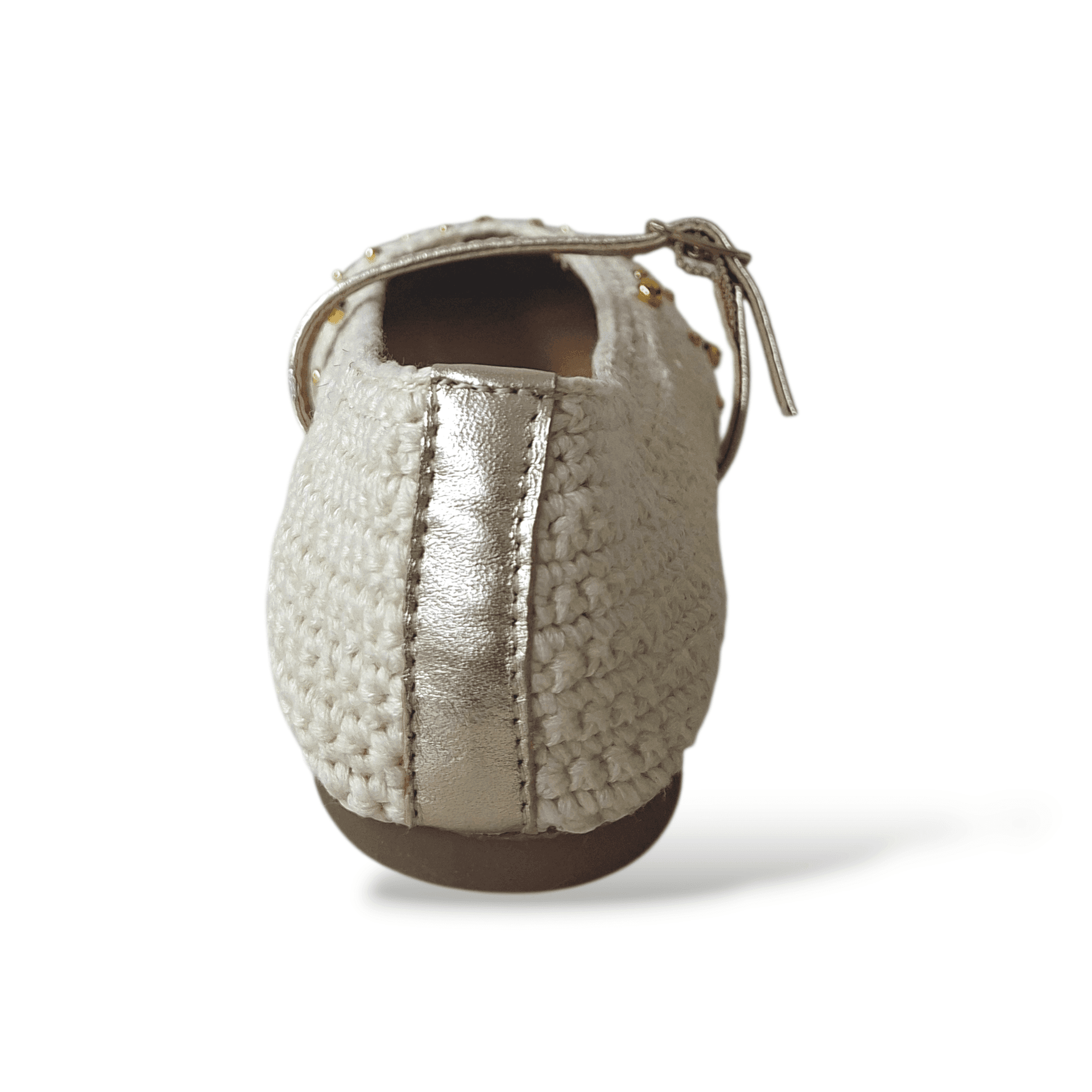 Ballerine bambina Gioseppo Rubicon beige cotone uncinetto fibbia borchie in Ballerine Scarpetteria Gica - Trani, commercioVirtuoso.it