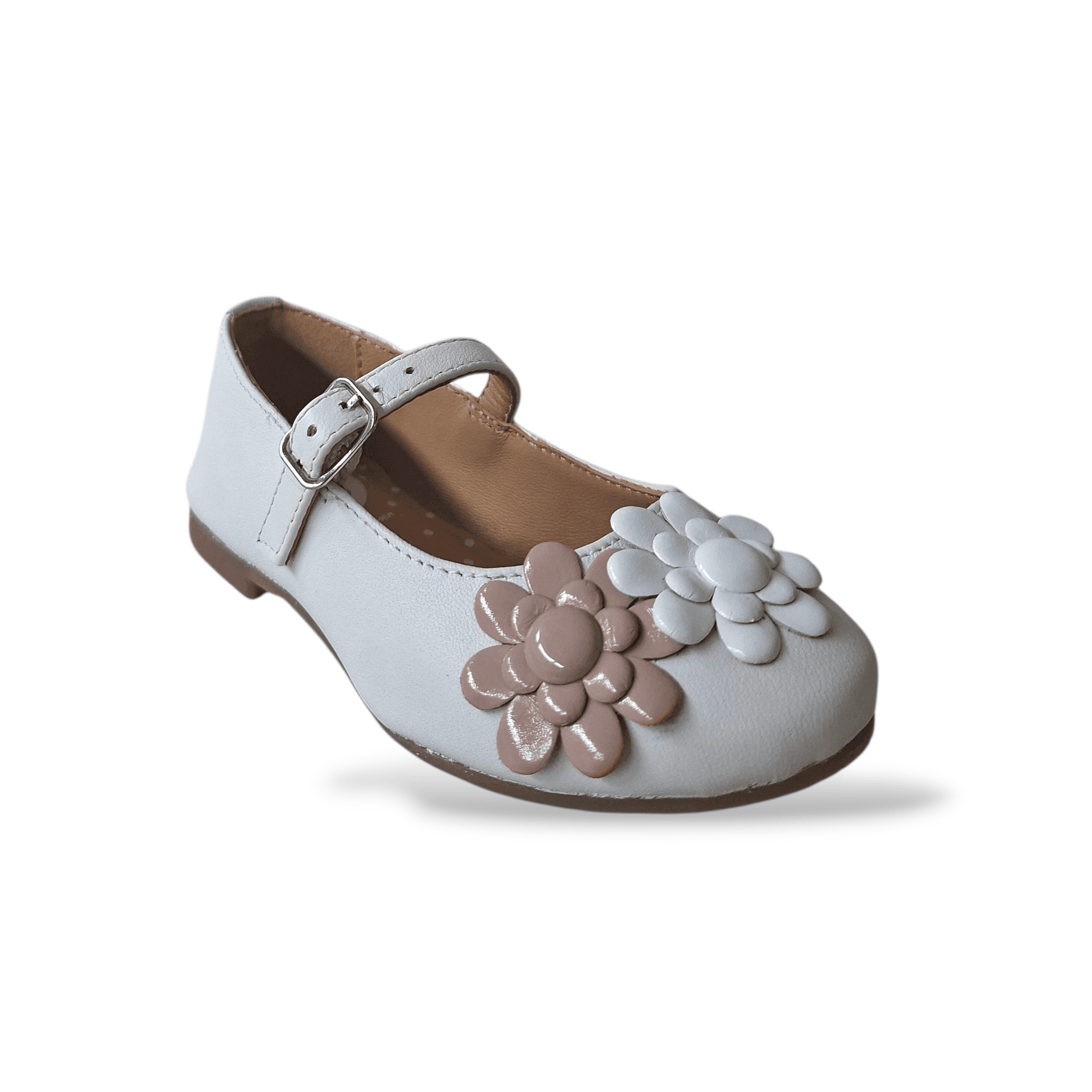 Ballerine bambina Gioseppo Oldeani bianco pelle fibbia fiori vernice eleganti in Ballerine Scarpetteria Gica - Trani, commercioVirtuoso.it
