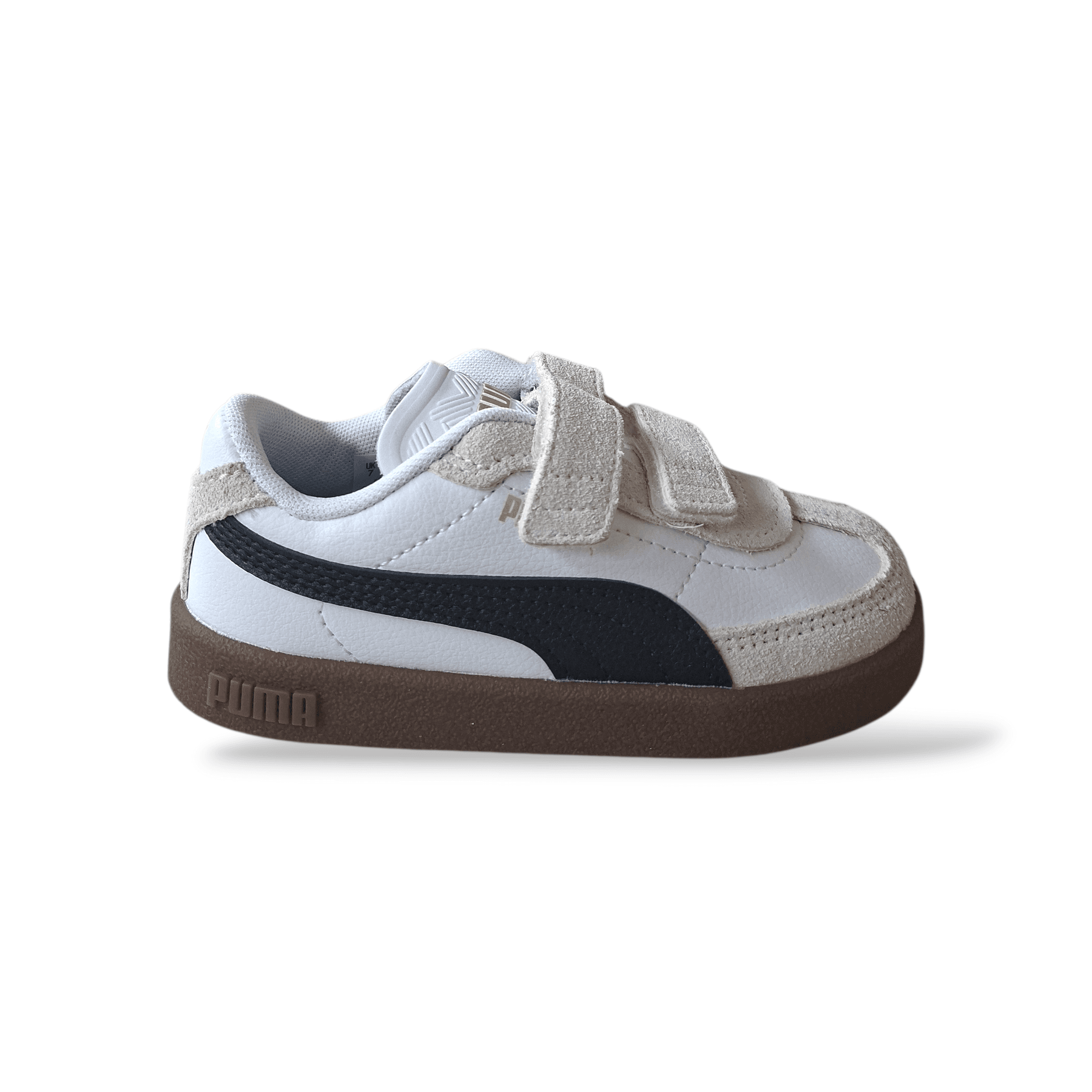 Puma Club II Era Sneakers Bambino Bianco Nero Beige – Stile Retrò con Velcro | Taglie 20-35 - 11