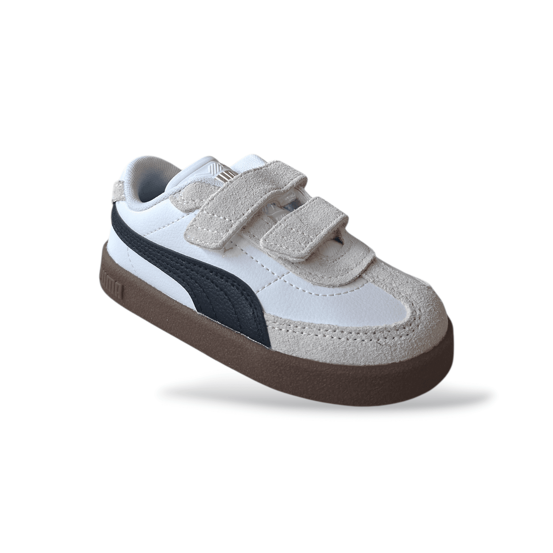 Sneakers bambino PUMA Club II Era bianco nero beige con velcro in Sneaker casual Scarpetteria Gica - Trani, commercioVirtuoso.it