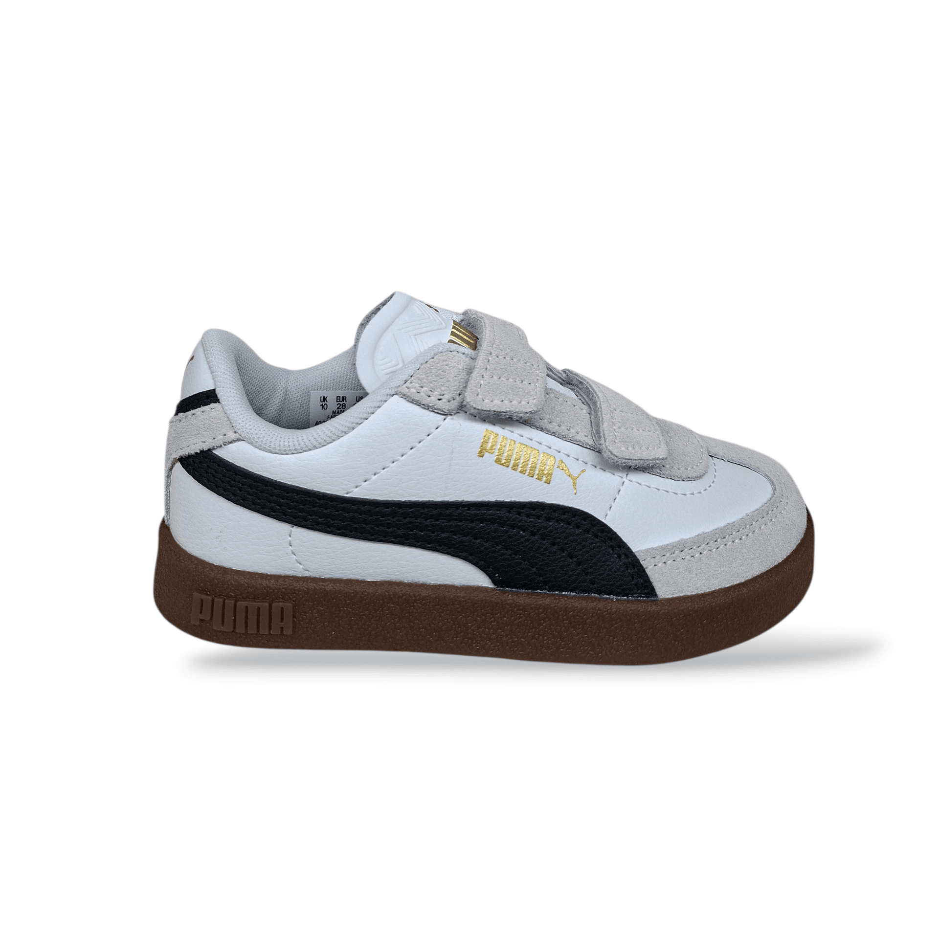 Sneakers bambino PUMA Club II Era bianco nero beige con velcro in Sneaker casual Scarpetteria Gica - Trani, commercioVirtuoso.it