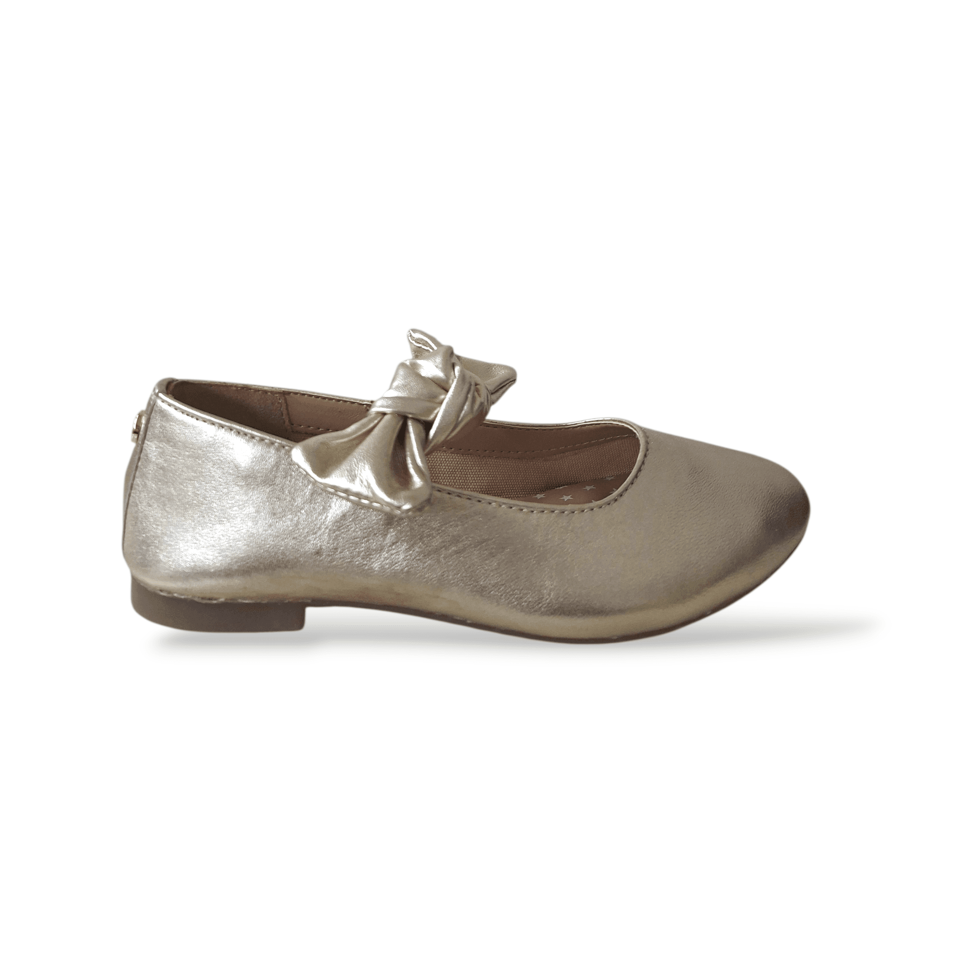 Ballerine Bambina Gioseppo Errol | Pelle Platino Velcro Maxi Fiocco Laterale Eleganti Romantiche - 6