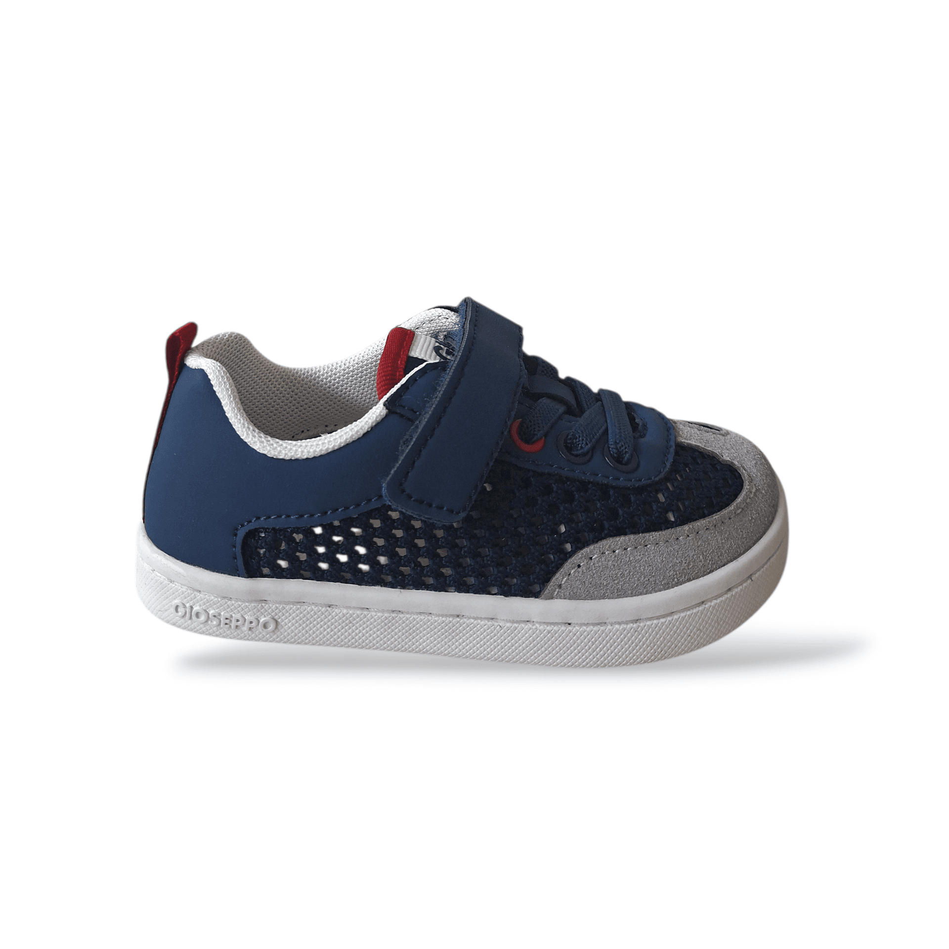 Sneakers Bambino Gioseppo Crete | Tela Traforata Blue Barefoot Lacci Elastici Velcro - 6