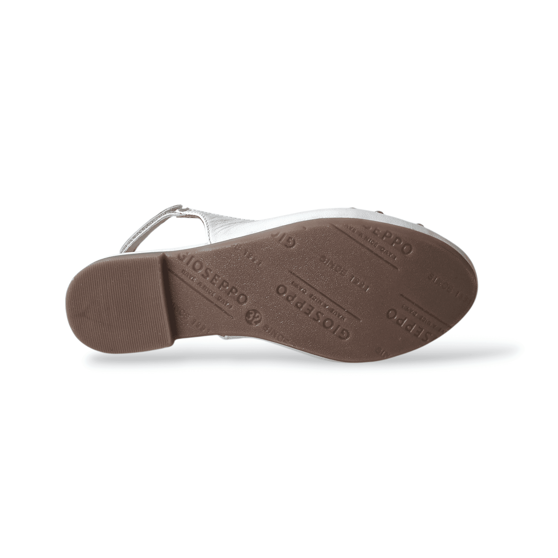 Ballerine Bambina Gioseppo Namanye | Pelle Bianco Argento Platino Applicazioni Metalliche Velcro - 5
