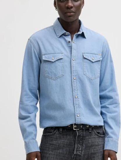 Camicia Jack & Jones Heridan Blue denim in Camicie casual Glad Store - Genova, commercioVirtuoso.it