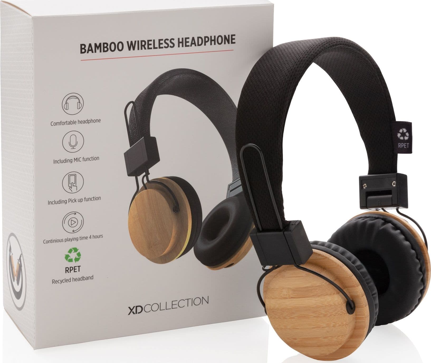 Headphone XD Connects Cuffie Wireless Bambù Brown - 6
