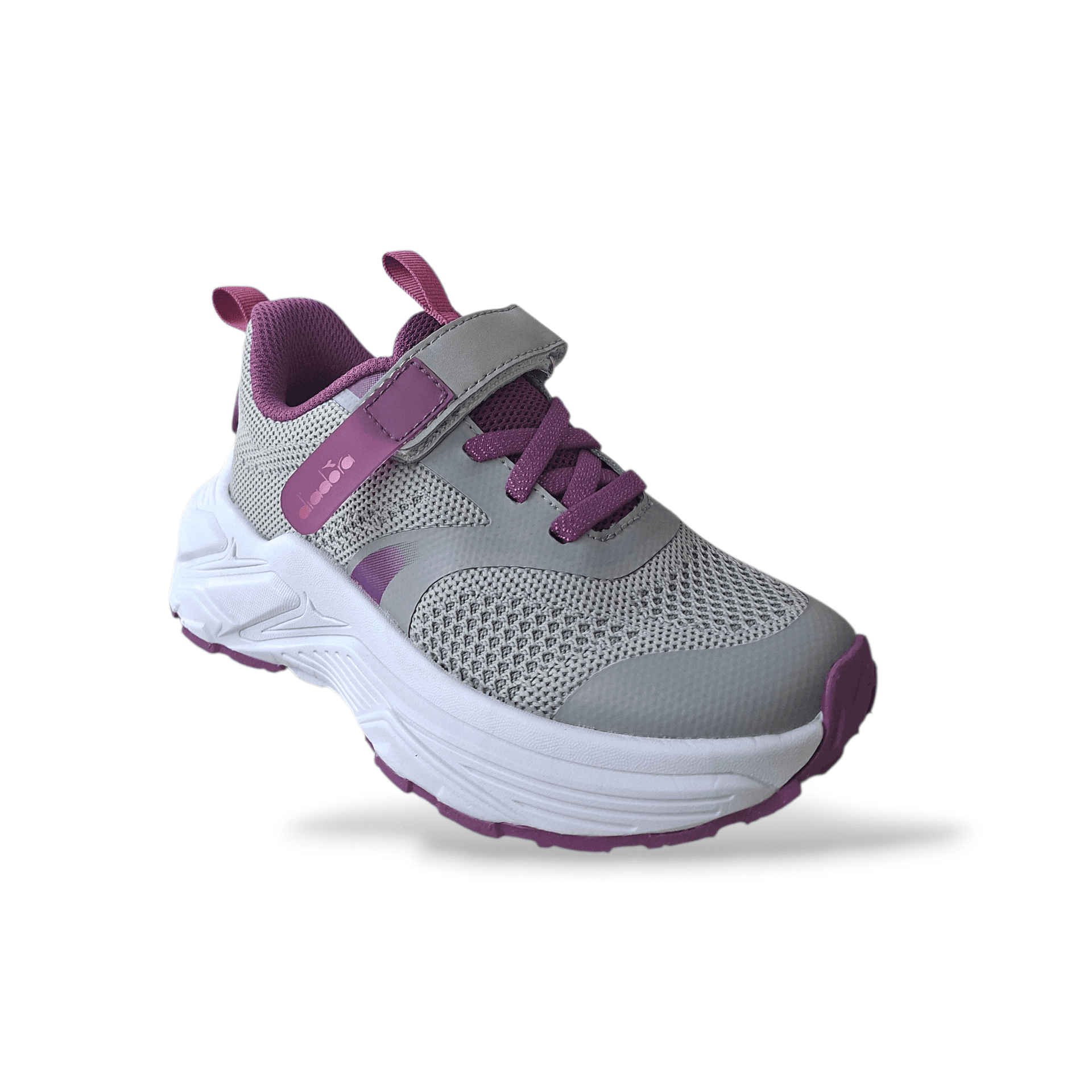 Scarpe sneakers Bambina Diadora Snipe 4 Jr grigio-fucsia laccio elastico e velcro in Ballerine Scarpetteria Gica - Trani, commercioVirtuoso.it
