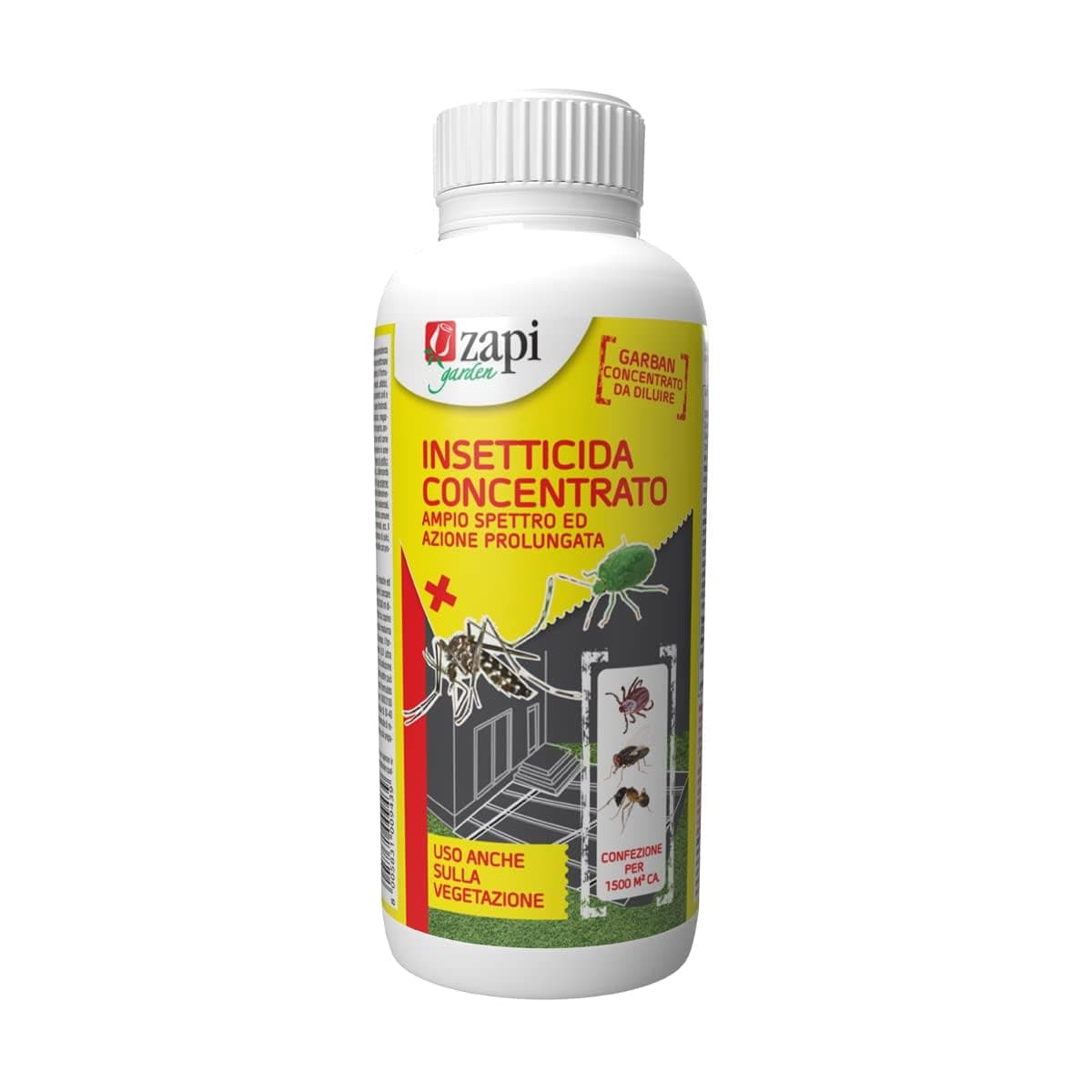 Insetticida Concentrato Zapi 1 l Contro Zanzare Mosche Zecche Pulci Blatte - 4
