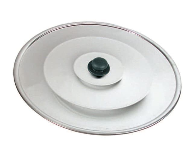 Coperchio in Alluminio per Caldare Diametro 36 cm con Pomolo Resistente - 3
