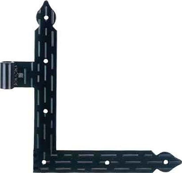 Bandella ad Angolo 25 x 20 cm Sx Mod. Rigata Finitura Nero Goffrato - 2