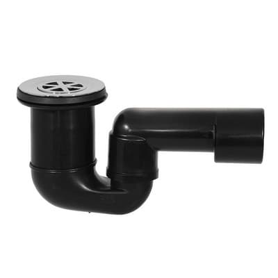 Piletta Doccia con Sifone Scarico Snodato PEHD Ghidi Griglia Ottone Ø 80 - 2